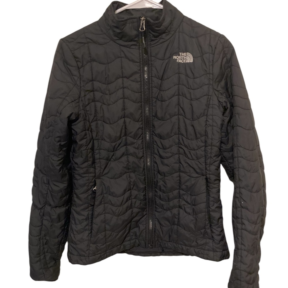 The North Face Black Puffer Full Zip Jacket Size Smalll